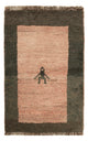 Gabbeh persa Tapete 82x56cm - Tapete de lã
