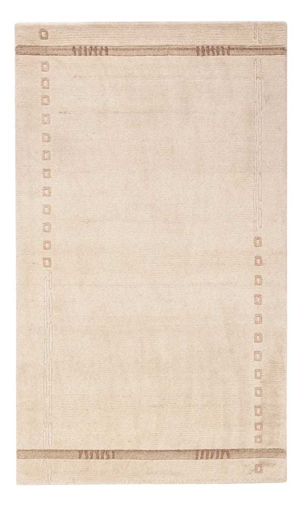 Corredor Tapete Nepal - 155 x 91 cm - creme