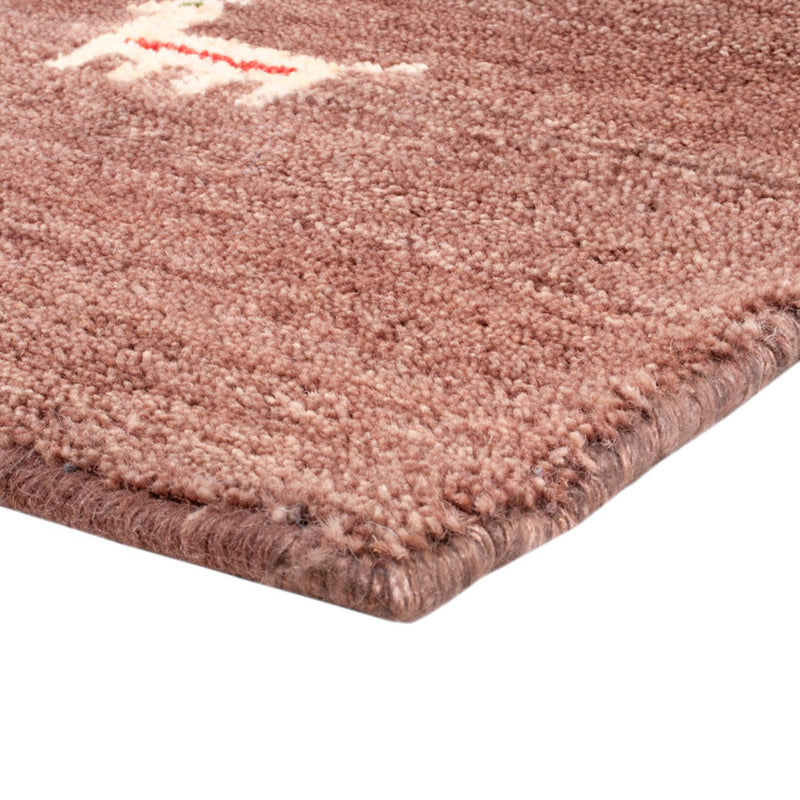Tapete Gabbeh - Softy praça  - 150 x 150 cm - castanho