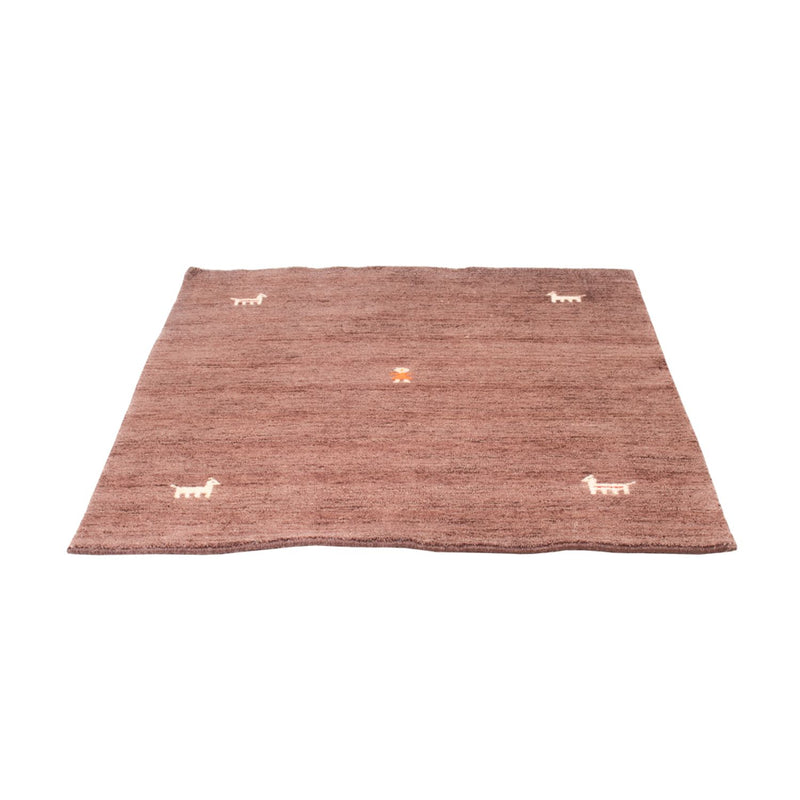 Tapete Gabbeh - Softy praça  - 150 x 150 cm - castanho