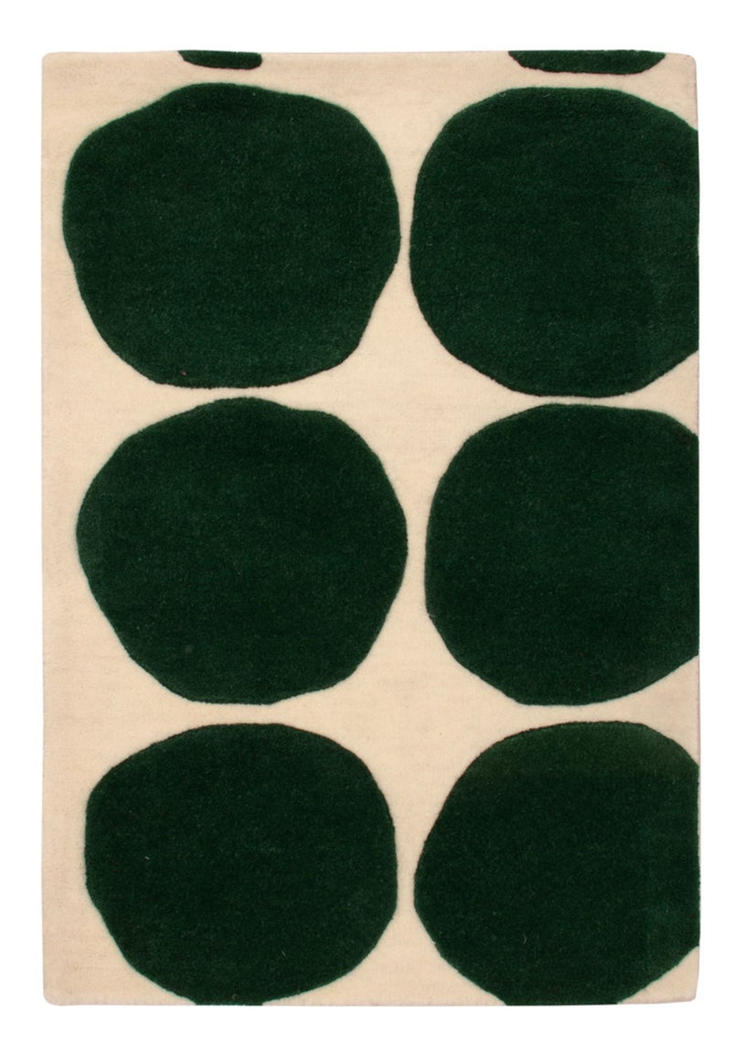Tapete de lã - 90 x 60 cm - verde