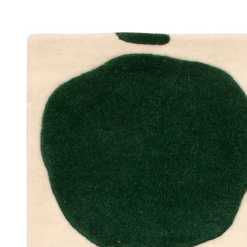 Tapete de lã - 90 x 60 cm - verde