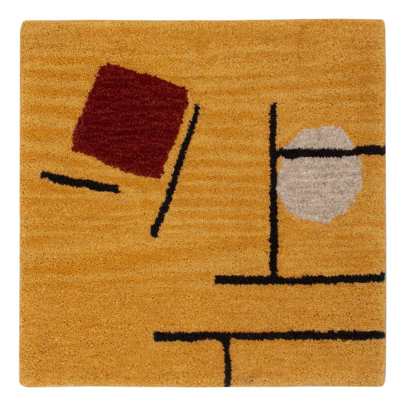 Tapete de lã 47x47cm - Tapete de lã
