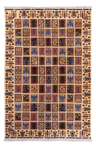 Tapete afegão 200x296cm - Tapete Oriental - multicolor