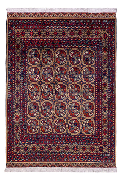 Tapete afegão 148x195cm - Tapete Oriental - bege escuro