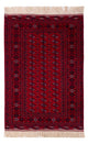 Tapete afegão - Bukhara - 194 x 133 cm - vermelho escuro
