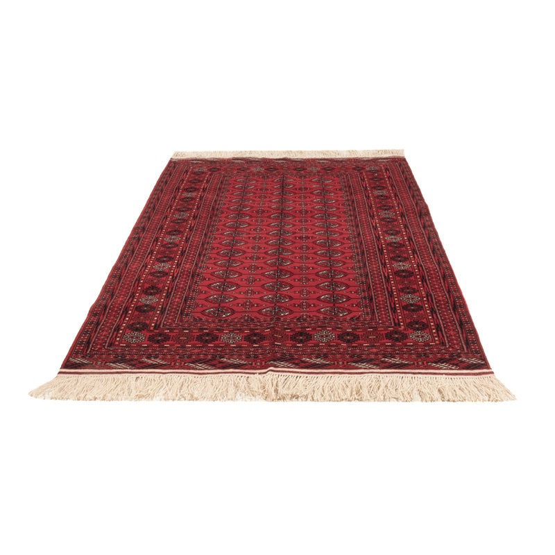 Tapete afegão - Bukhara - 194 x 133 cm - vermelho escuro
