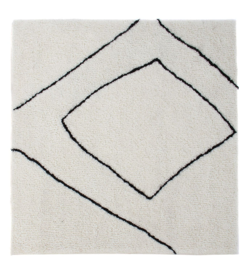 Tapete de lã 62x62cm - Tapete de lã