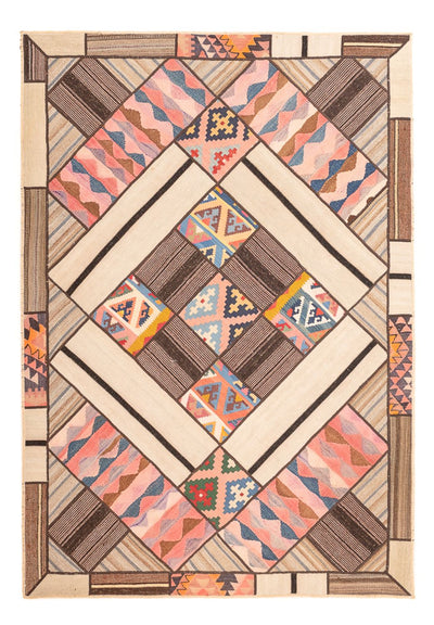 Tapete de trabalho em patchwork 160x230cm - Perserteppich Wollteppich