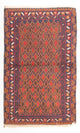 Tapete Baluch - 131 x 71 cm - multicolorido