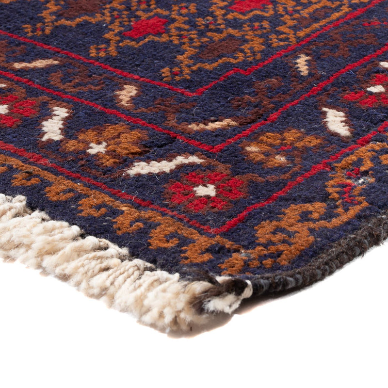 Tapete Baluch - 131 x 71 cm - multicolorido