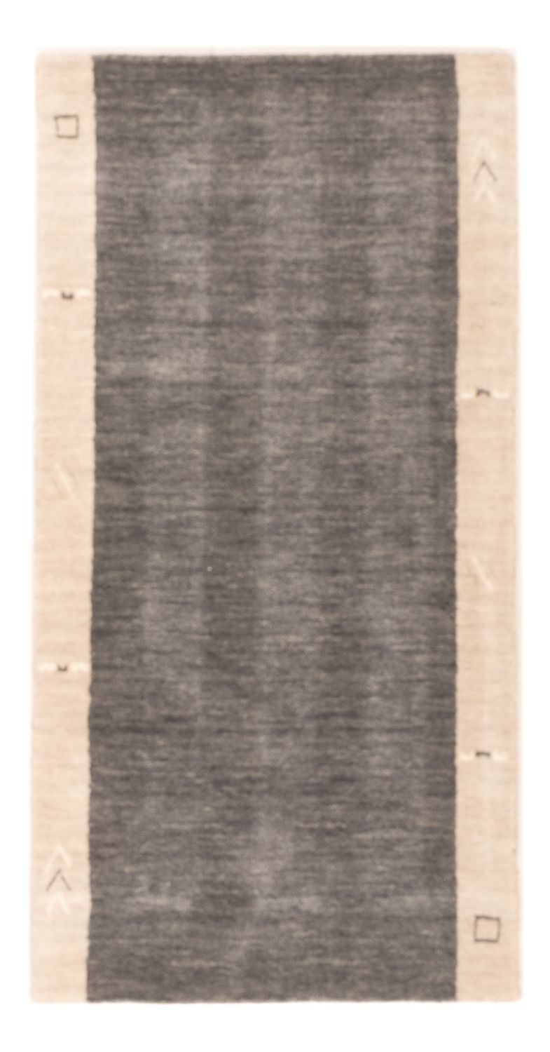 Tapete Gabbeh - Indus - 140 x 70 cm - cinzento