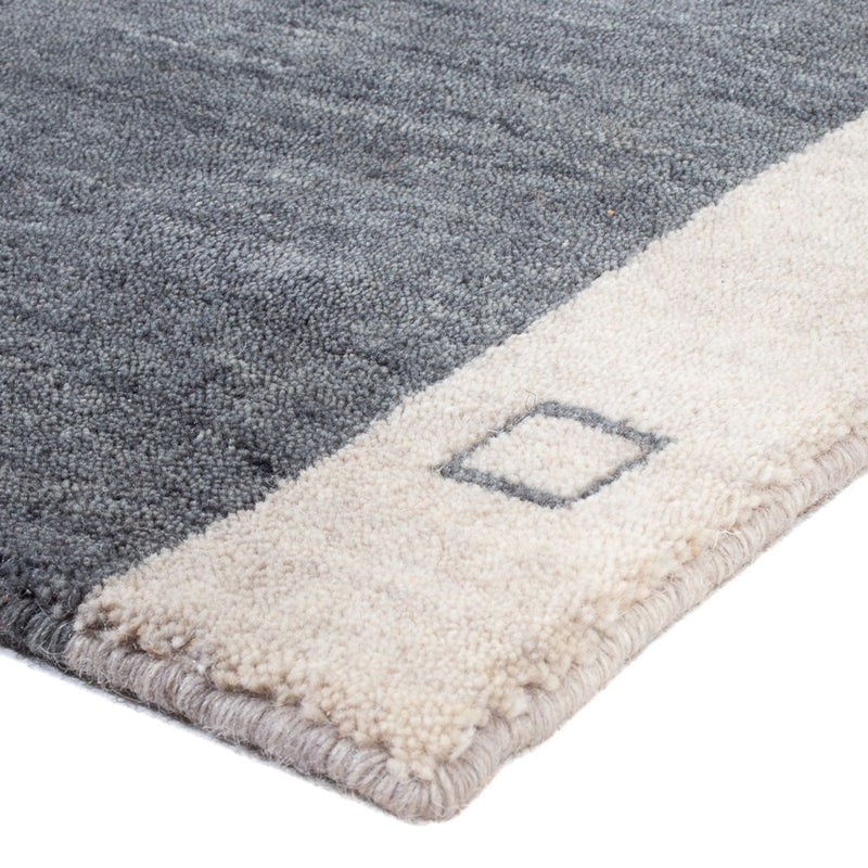 Tapete Gabbeh - Indus - 140 x 70 cm - cinzento