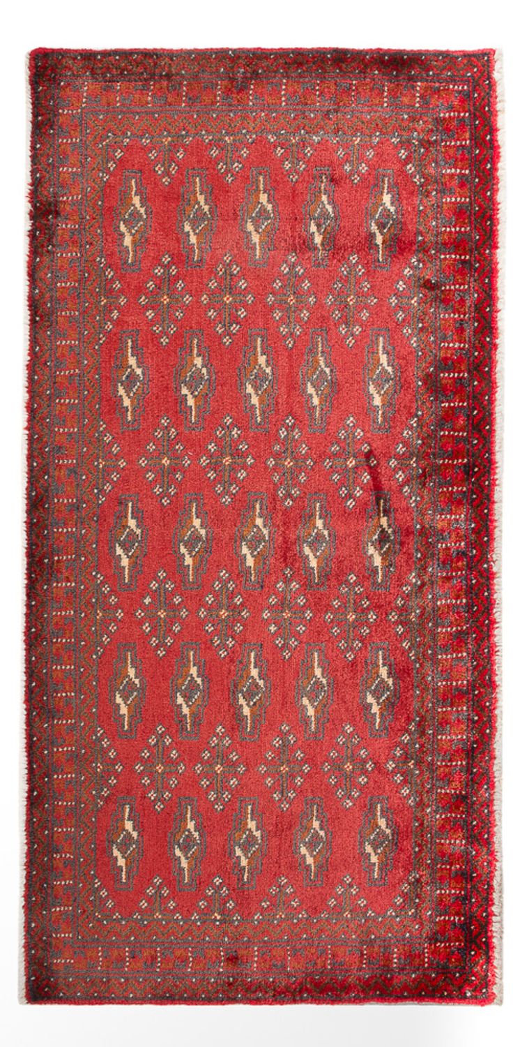Corredor Tapete turquaman - 130 x 60 cm - vermelho