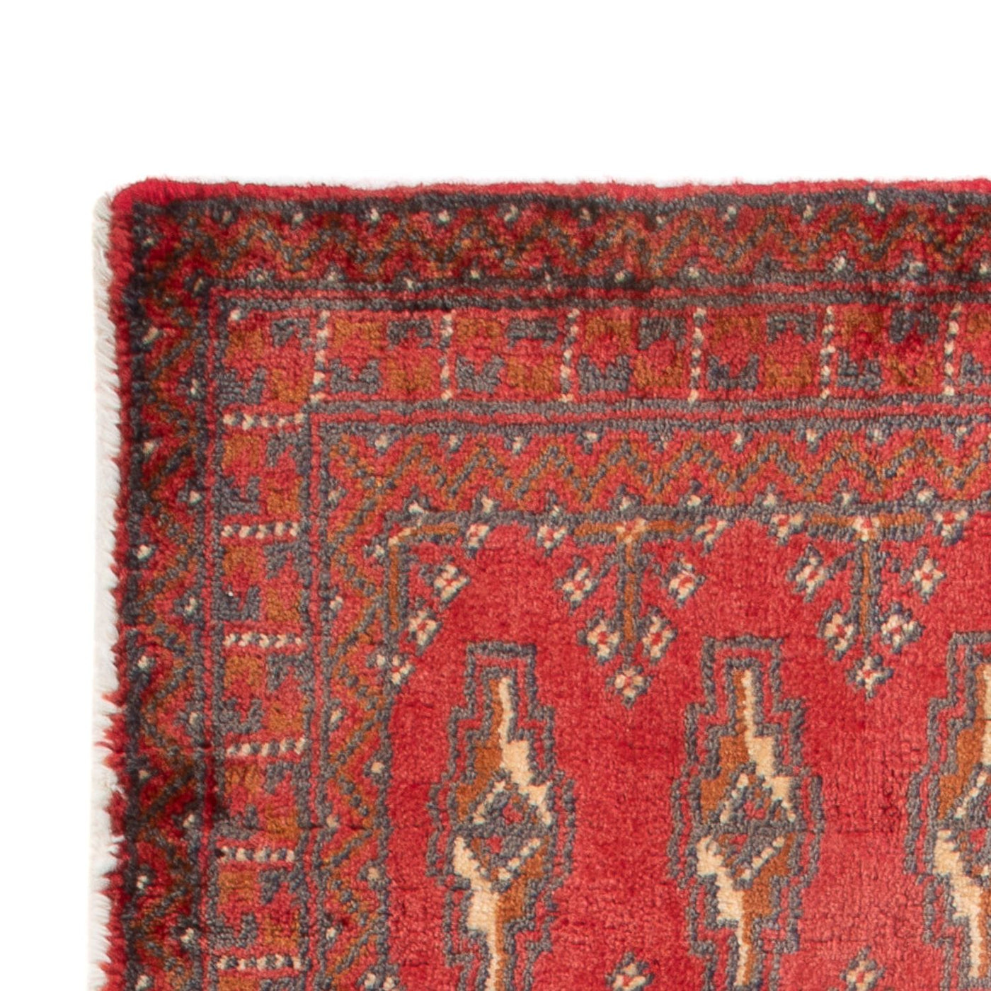 Corredor Tapete turquaman - 130 x 60 cm - vermelho