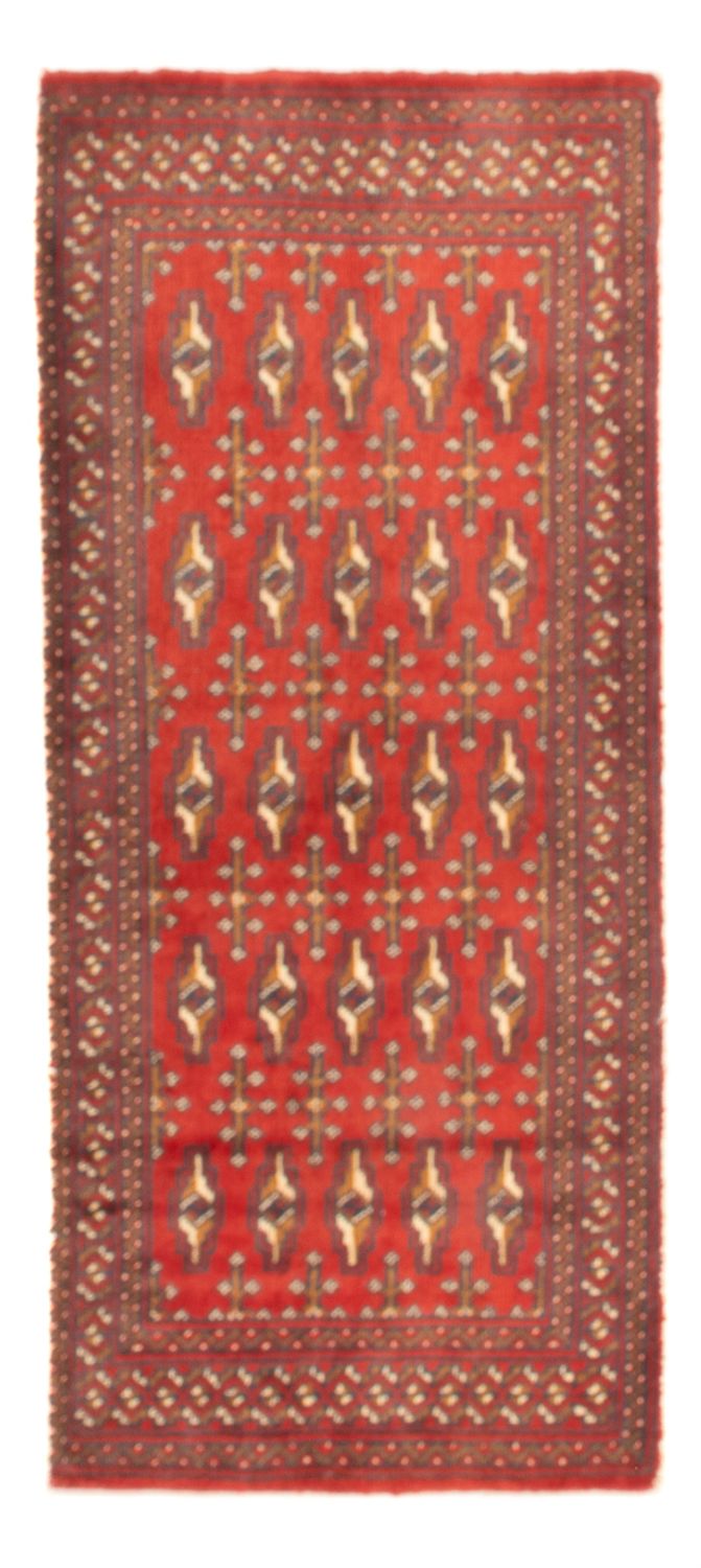 Tapete turquaman - 130 x 60 cm - vermelho claro