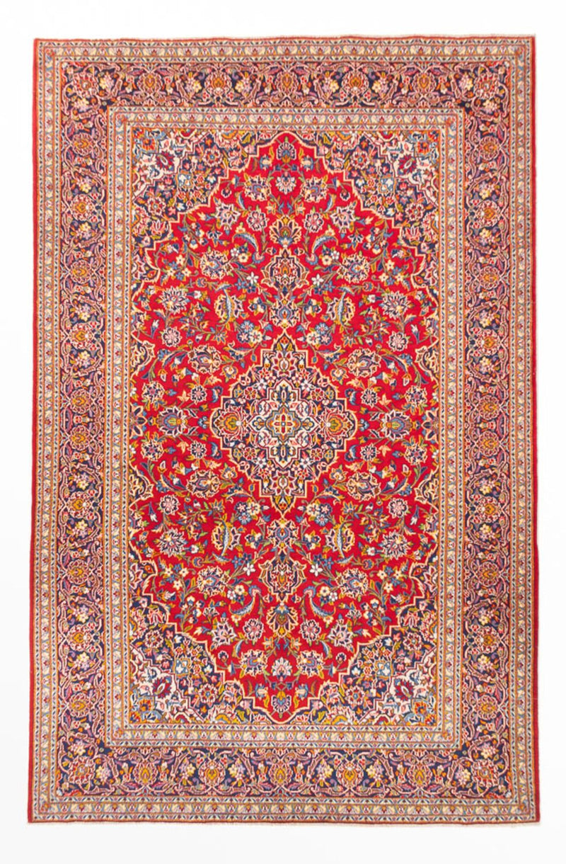 Tapete persa - Keshan - 345 x 227 cm - vermelho