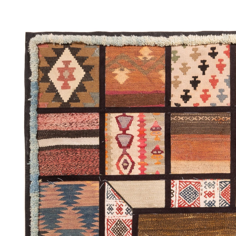 Tapete de trabalho em patchwork 200x135cm - Perserteppich Wollteppich