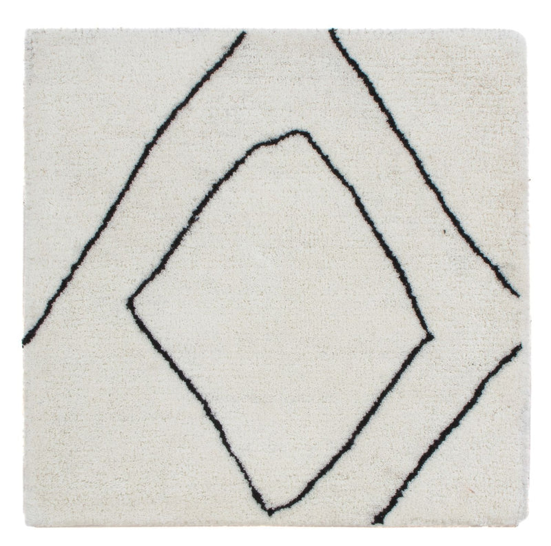 Tapete de lã 63x63cm - Tapete de lã
