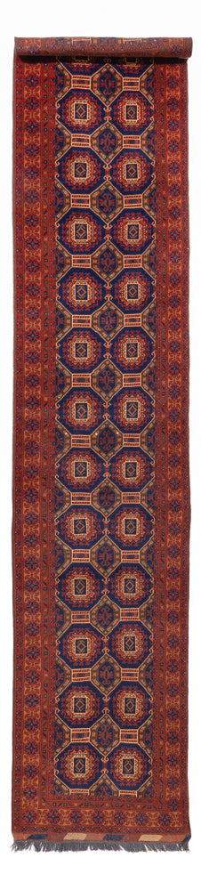 Tapete afegão 394x80cm - Tapete Oriental