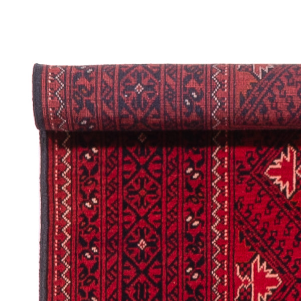 Corredor Tapete afegão - 388 x 77 cm - vermelho