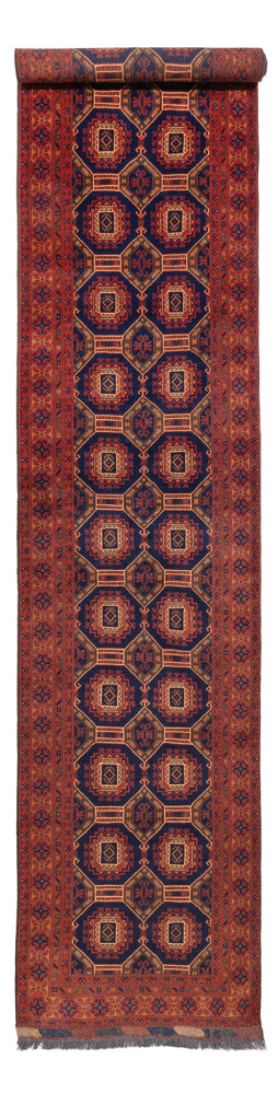Tapete afegão 409x86cm - Tapete Oriental