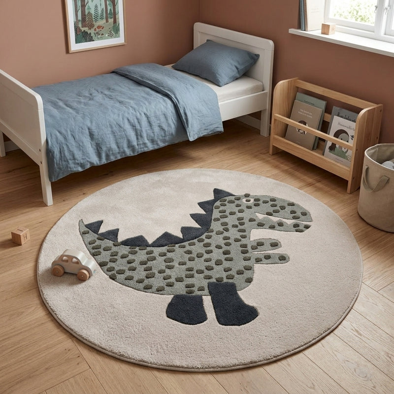 Dinossauro Tapete Infantil Redondo