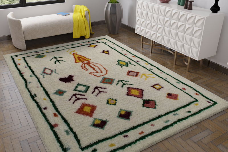 Tapete de lã - Moroccan Mystique - rectangular