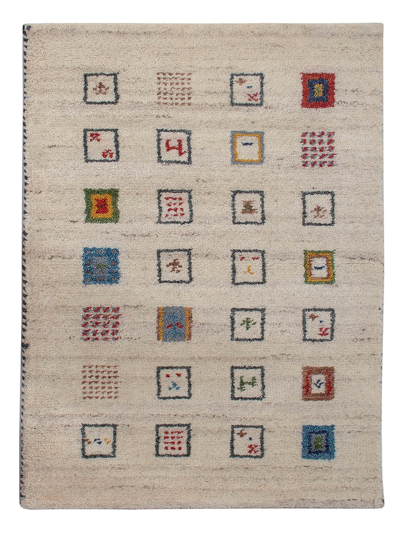 Gabbeh Teppich Indus 90x60cm - Wollteppich