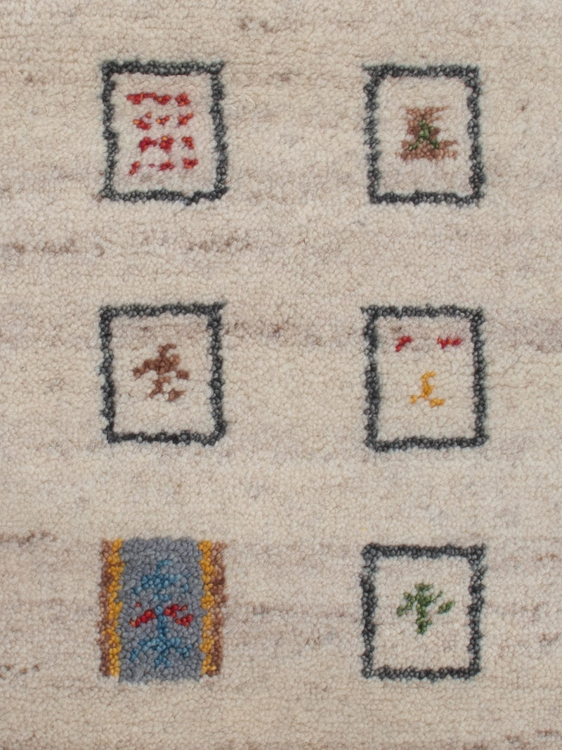 Gabbeh Teppich Indus 90x60cm - Wollteppich