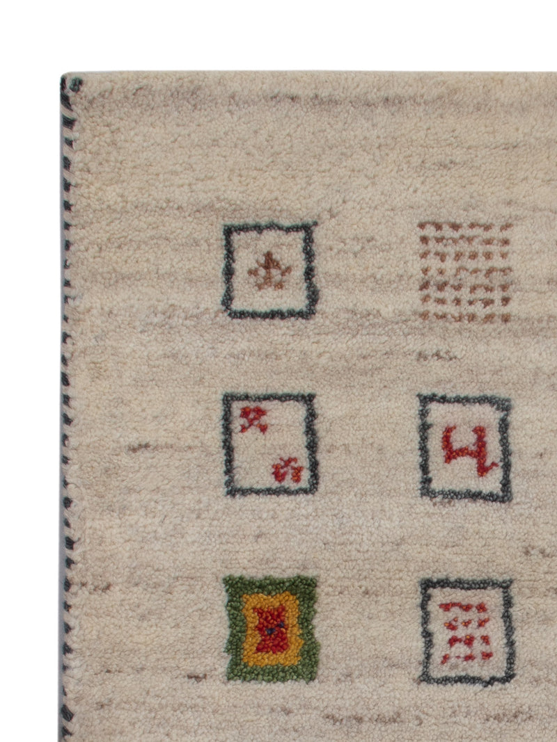Gabbeh Teppich Indus 90x60cm - Wollteppich