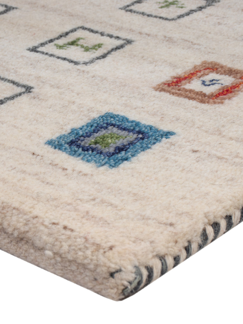 Gabbeh Teppich Indus 90x60cm - Wollteppich