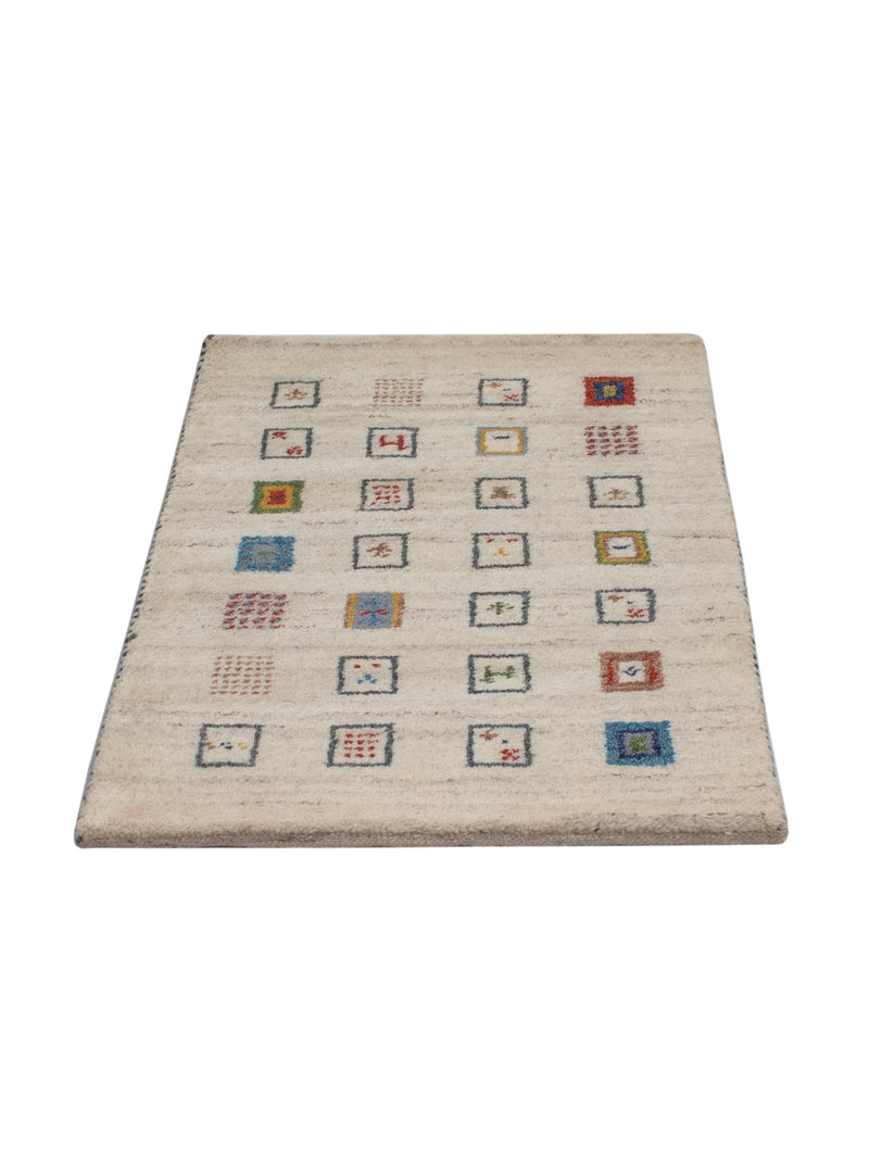 Gabbeh Teppich Indus 90x60cm - Wollteppich