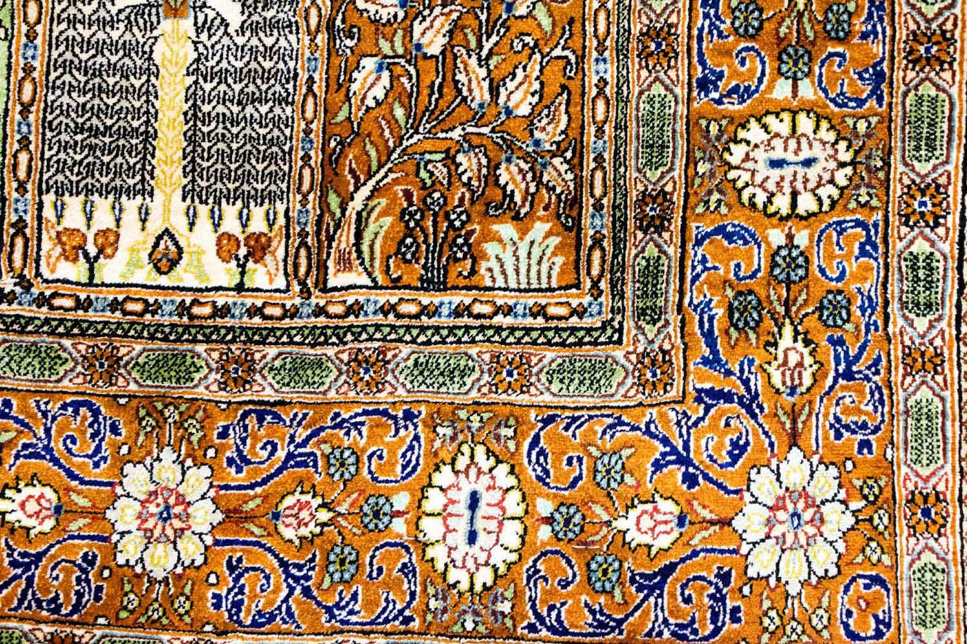 Qom seda Tapete 152x101cm - Tapete persa