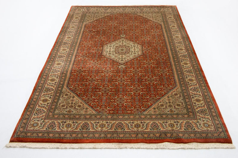 Tapete Persa - Bijar - 300 x 200 cm - laranja