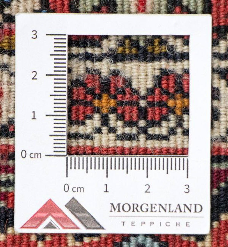Corredor Tapete Persa - Bijar - Royal - 397 x 89 cm - vermelho