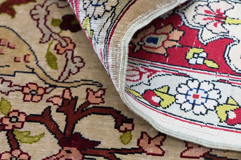 Tapete de seda - Hereke Silk Silk - Premium - 150 x 92 cm - bege