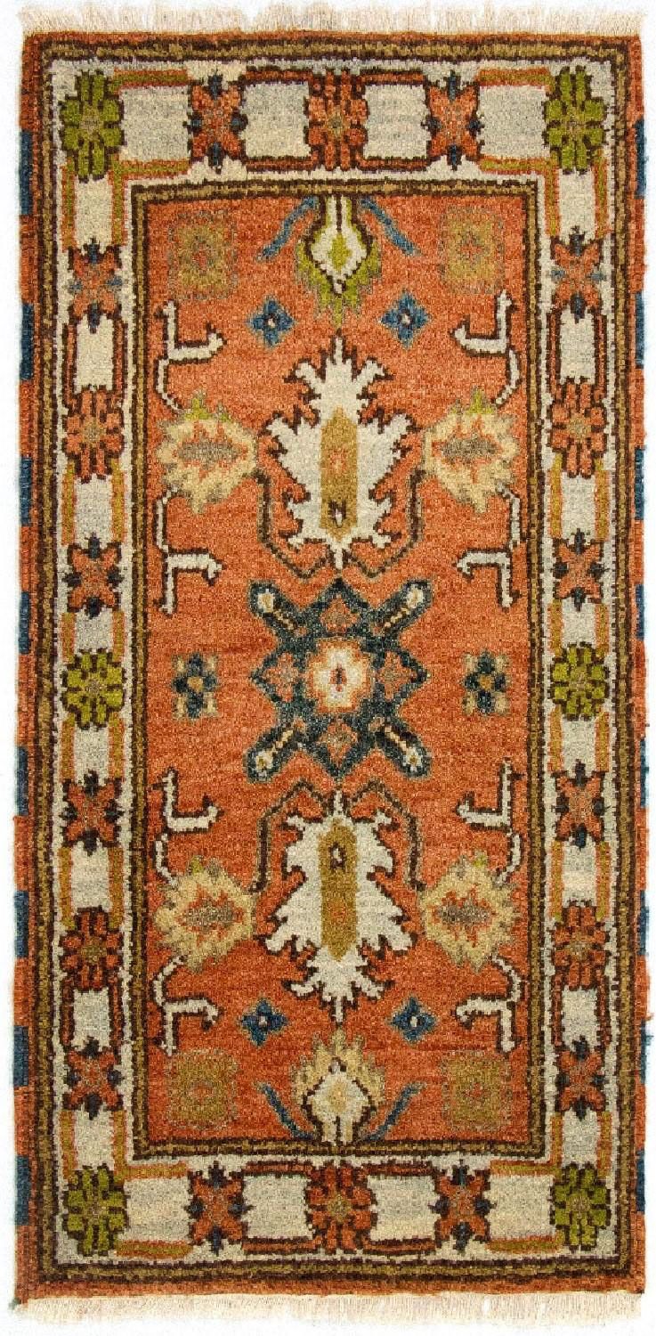 Tapete Oriental - 123 x 65 cm - laranja