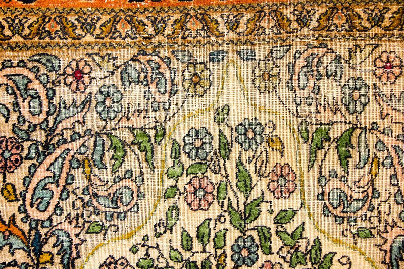 Seda da Caxemira Tapete 150x92cm - Tapete Oriental