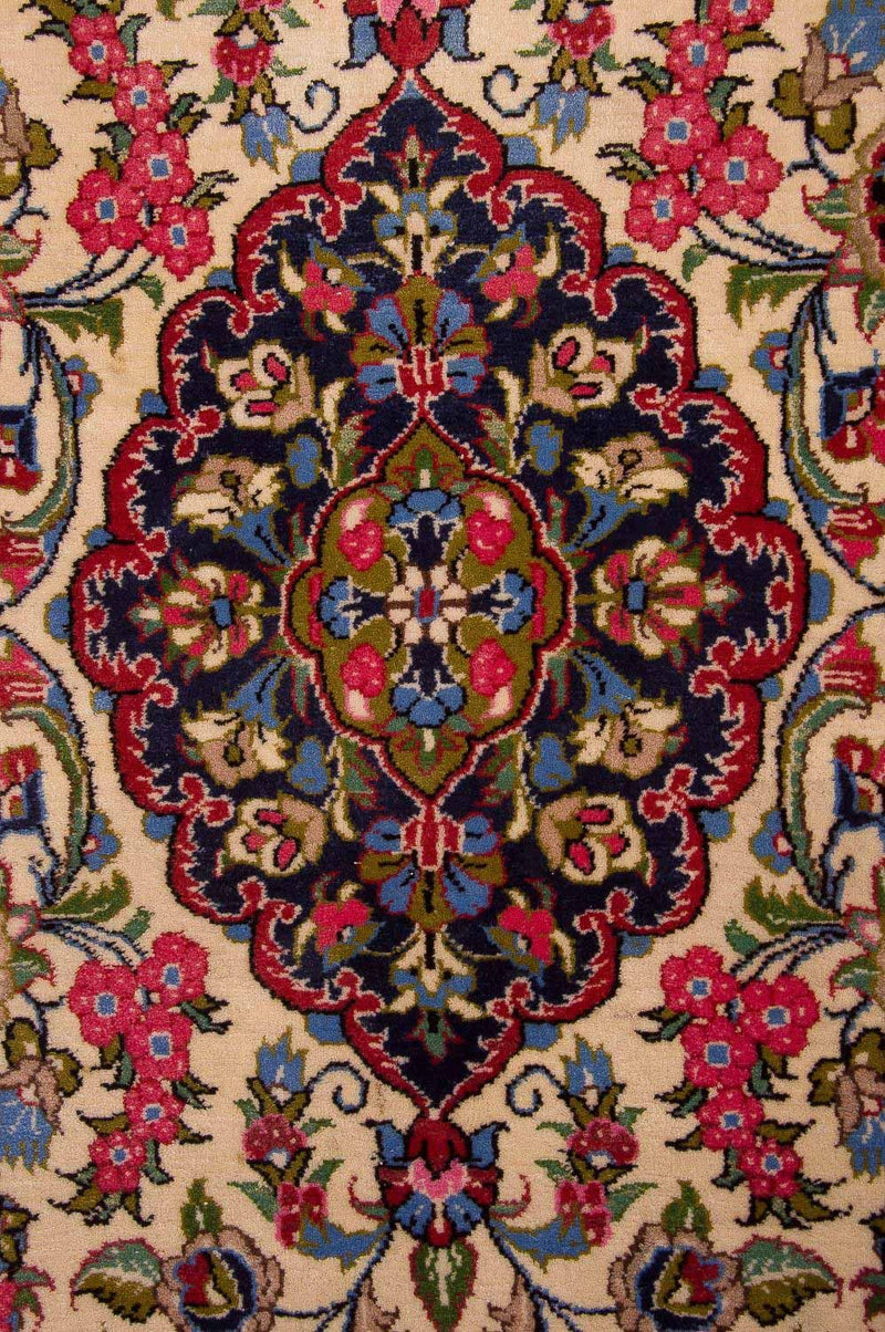 Tapete persa - Ghom - 110 x 77 cm - multicolorido