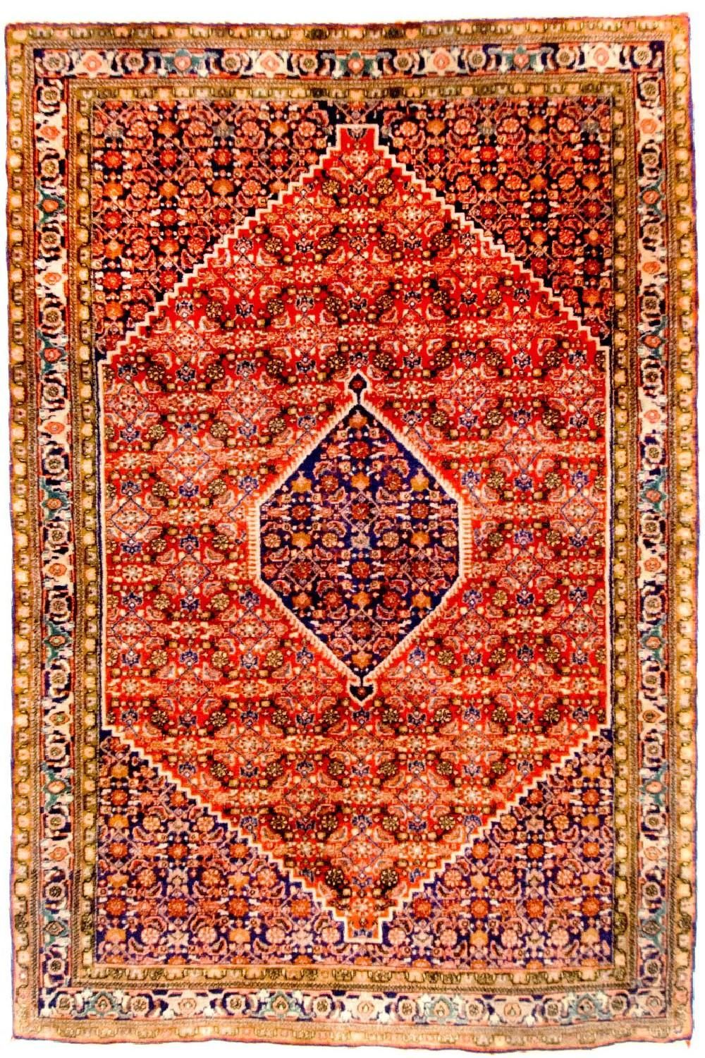 Tapete Persa - Bijar - Royal - 174 x 115 cm - vermelho