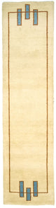 Gabbeh Indo Tapete 298x80cm - Tapete de lã