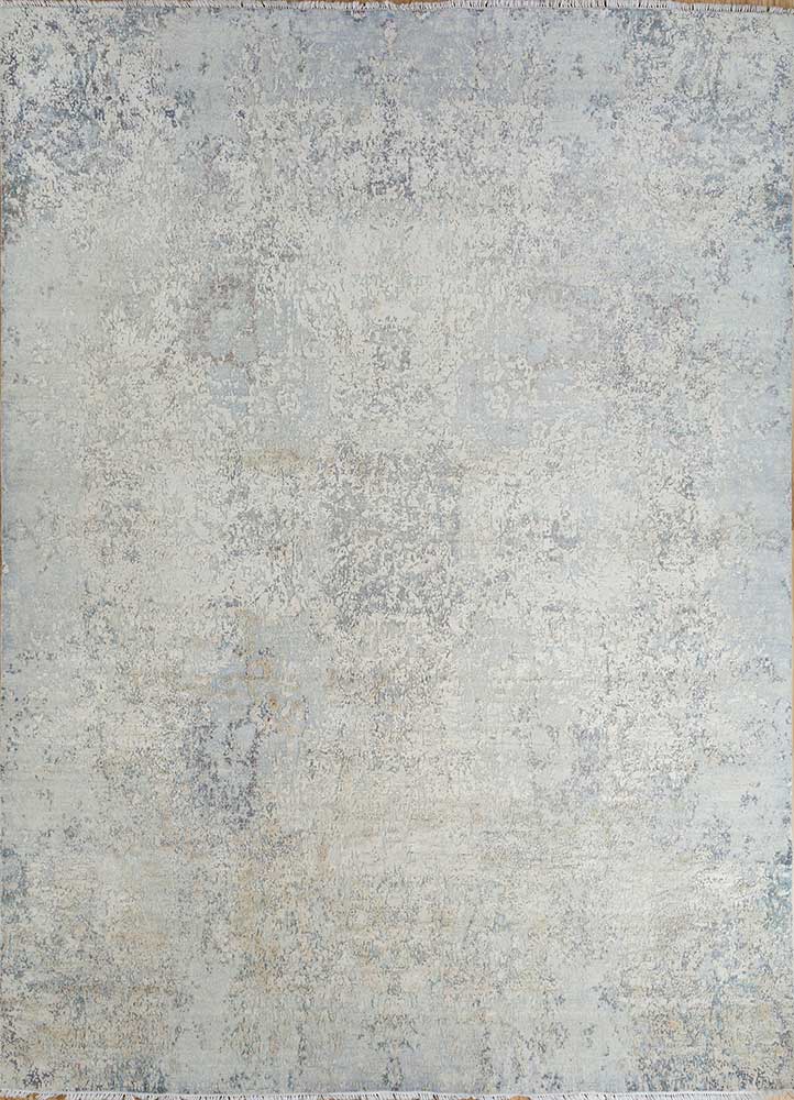 Tapete de lã - 298 x 235 cm - prata