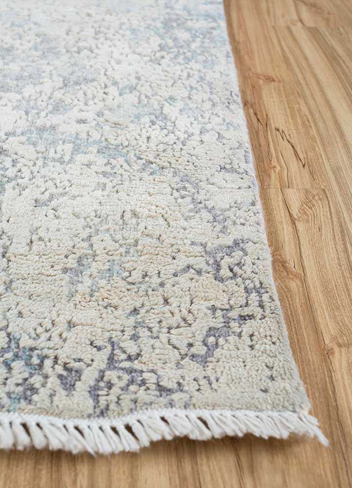 Tapete de lã - 298 x 235 cm - prata