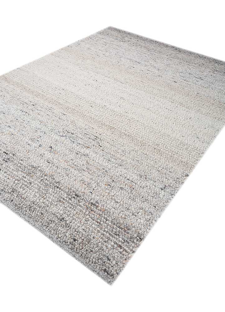 Tapete de lã - 240 x 180 cm - cinzento claro