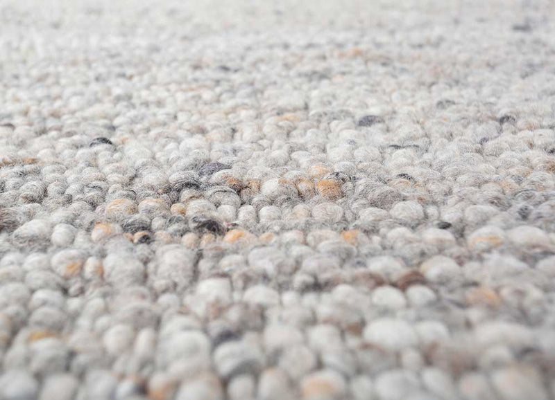 Tapete de lã - 240 x 180 cm - cinzento claro
