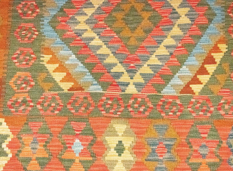 Kilim afegão Tapete 196x154cm