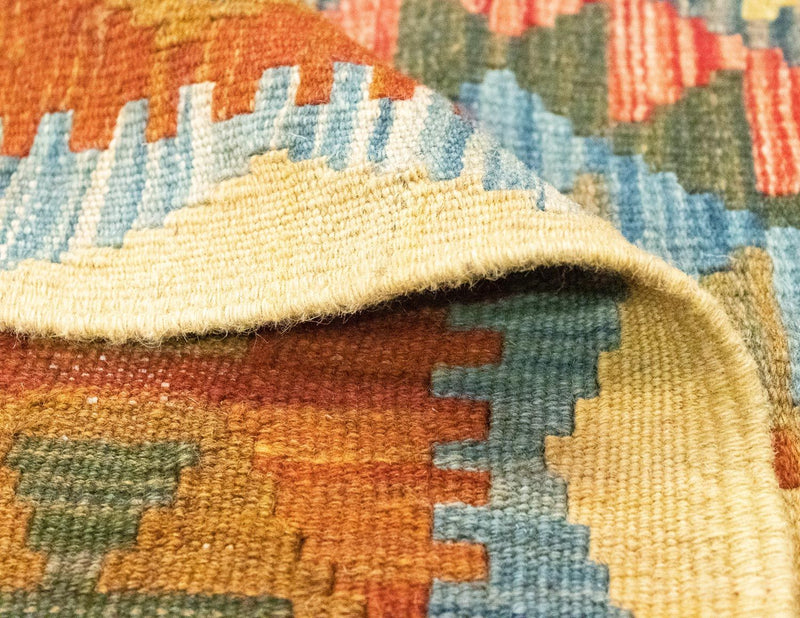 Kilim afegão Tapete 196x154cm
