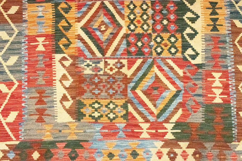 Kilim afegão Tapete 203x154cm