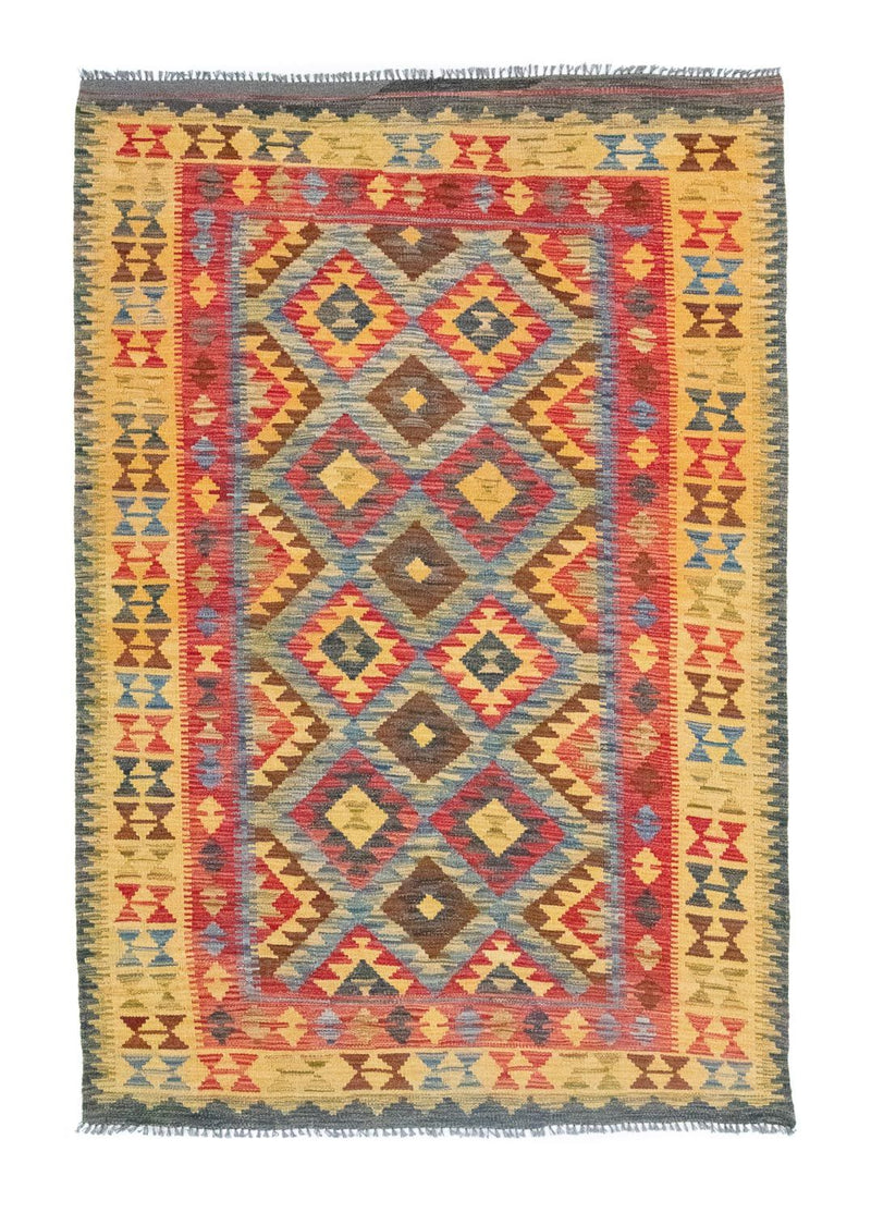 Kilim afegão Tapete 208x152cm